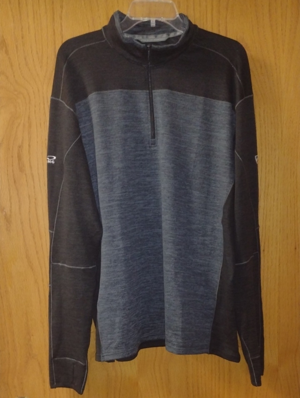 Kuhl Men's Black And Gray Quarter-Zip Pullover (J1320)